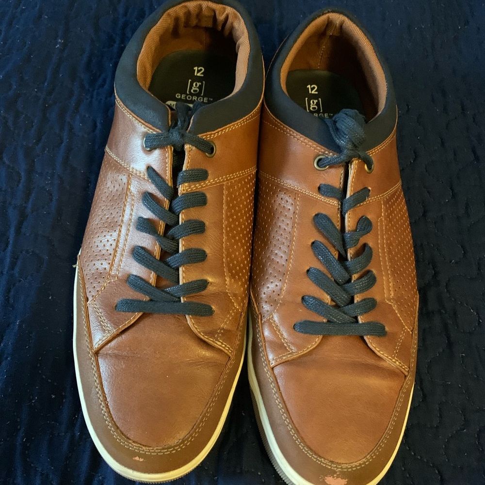 Brown and Blue Dress Shoes by George